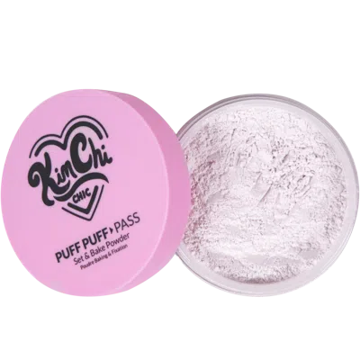 Kimchi Chic Beauty Puff Puff Pass Set & Bake Powder - 01 Ivander (ivory + Lavender)