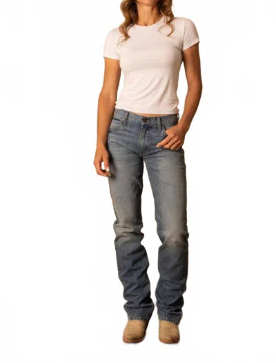 Kimes Brooks Mid Rise Boyfriend Jeans In Mid Wash In Multi
