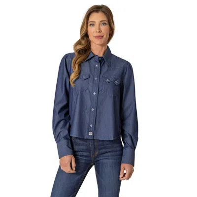 Kimes Ranch Annie Snap Shirt In Denim In Blue