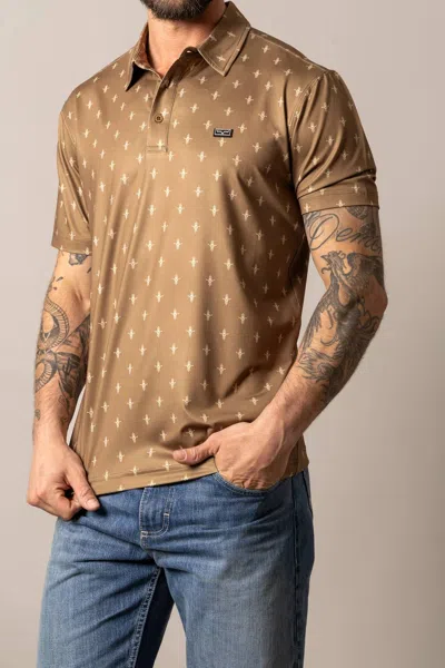 Kimes Ranch Bartam Short Sleeve Polo In Brown