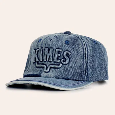 Kimes Ranch Blue Embroidered Logo Unstructured Curved Bill Denim Cap