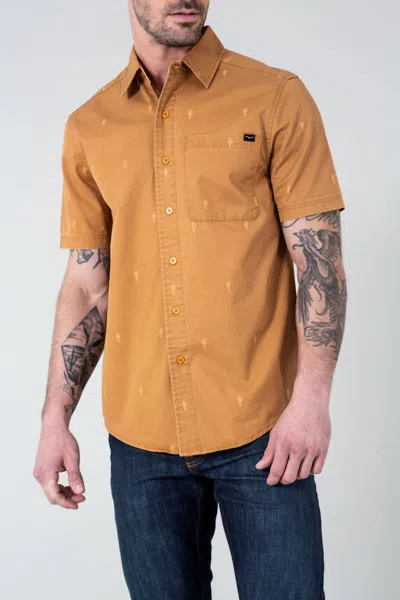 Kimes Ranch Cisco Short Sleeve Shirt In Brown
