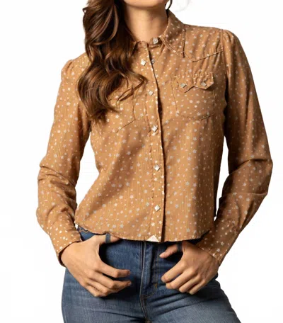 Kimes Ranch Etoile Blouse Shirt In Brown