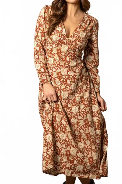 Kimes Ranch Georgia Dress In Burnt Red In Brown