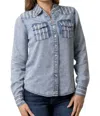 Kimes Ranch Kc Tencel Shirt In Mini Stripe In Multi