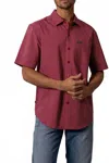 Kimes Ranch Mc Cooper Short-sleeve Button Up Shirt In Red In Red