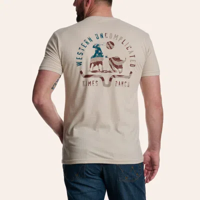 Kimes Ranch Men's American Cowboy Sand Graphic T-shirt In Neutral