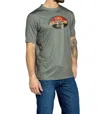 Kimes Ranch Men's American Standard Tech Tee In Sage In Multi