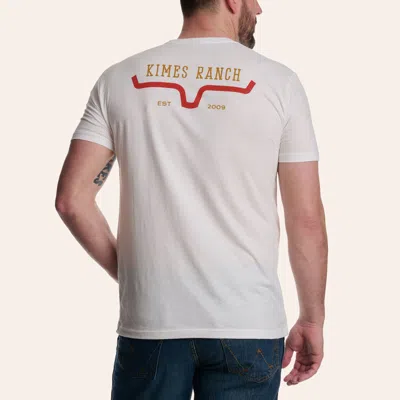 Kimes Ranch Men's Bar Doors White Graphic T-shirt In Gray