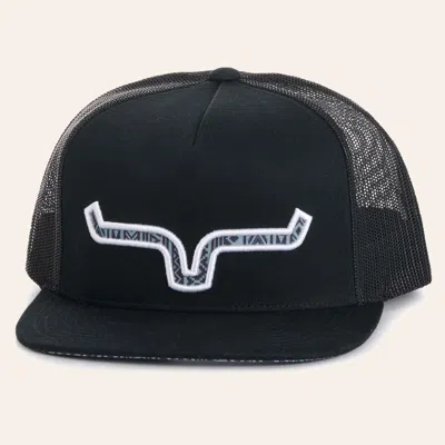 Kimes Ranch Men's Black Aztec Logo Patch Cap