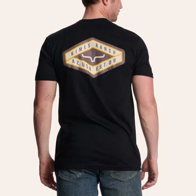 Kimes Ranch Men's Black Boxer Logo Graphic T-shirt