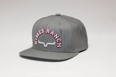 Kimes Ranch Men's Canyon Country Flat Bill Cap In Heather Grey In Gray