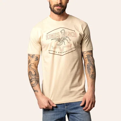 Kimes Ranch Men's Cream Sting Logo Graphic T-shirt In White