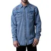 Kimes Ranch Men's Durango Embroidery Shirt In Indigo/multi