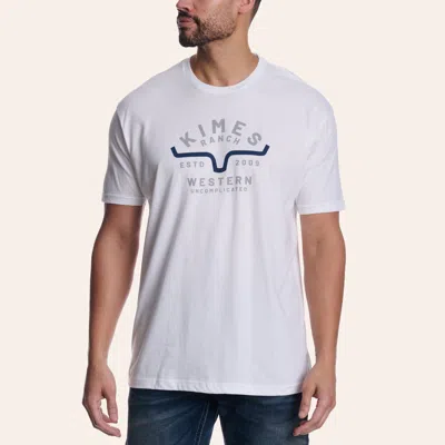 Kimes Ranch Men's Easy Does It White Graphic T-shirt