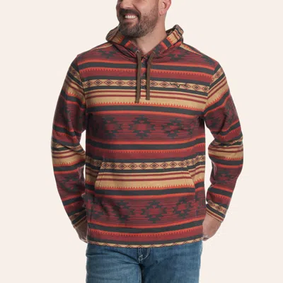 Kimes Ranch Men's Hermosa Red Aztec Print Hoodie