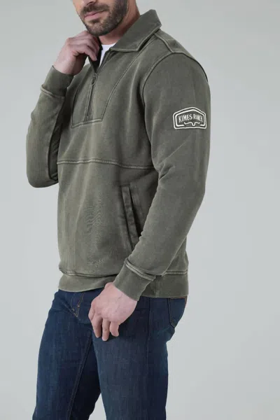 Kimes Ranch Men's Kimes Yoakam 1/4-zip Pullover In Sage In Multi