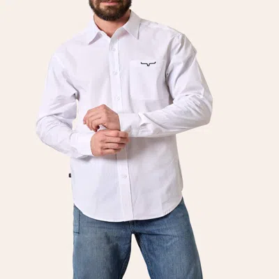 Kimes Ranch Men's Kr Team White Long Sleeve Dress Shirt