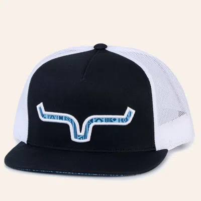 Kimes Ranch Men's Navy & Slate Aztec Logo Patch Cap In Blue