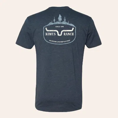 Kimes Ranch Men's Old West Heather Navy Graphic T-shirt In Blue