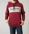 Kimes Ranch Men's Ripon Hoodie Sweatshirt In Maroon In Multi