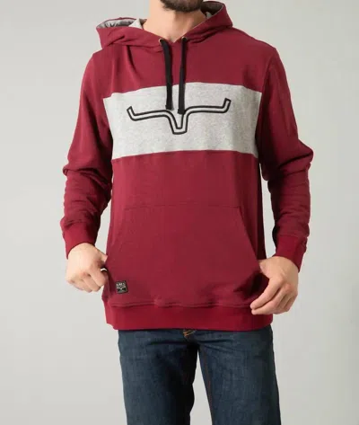 Kimes Ranch Men's Ripon Hoodie Sweatshirt In Maroon In Multi