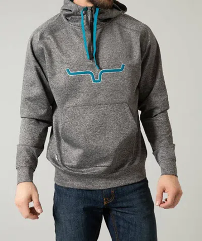 Kimes Ranch Men's Rockford Tech Hoodie Sweatshirt In Heather Charcoal