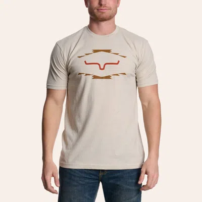 Kimes Ranch Men's Sand Vintage Brand Logo Graphic T-shirt