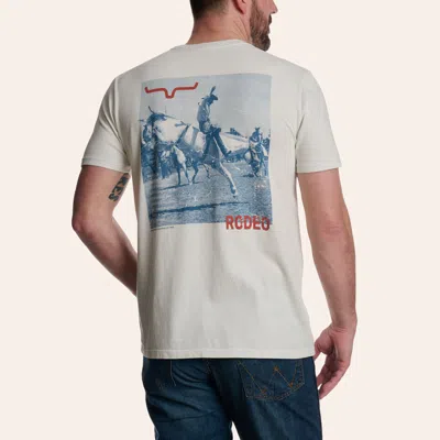 Kimes Ranch Men's White Not Our First Rodeo Graphic T-shirt
