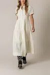 Kimes Ranch Neve Eyelet Midi Dress In Pristine In Multi