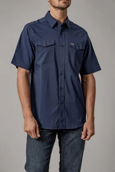Kimes Ranch Rio Short Sleeve Shirt In Navy In Blue