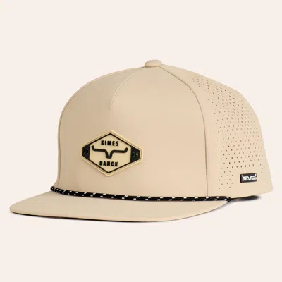 Kimes Ranch Serrano Straw Flat Bill Rope Performance Cap In Orange