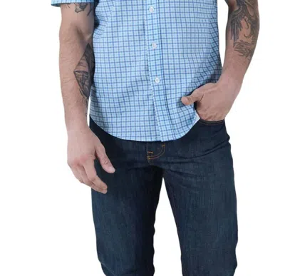 Kimes Ranch Tucco Mini Check Shirt In Blue