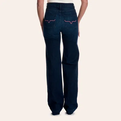 Kimes Ranch Women's Bella Dark Wash High Rise Stovepipe Jeans In Dark Stonewash