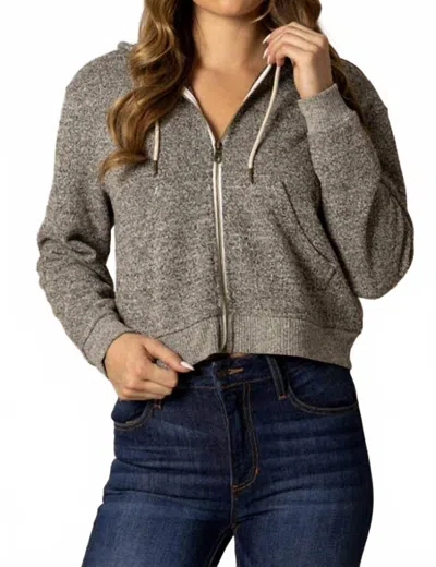 Kimes Ranch Women's Fleece Zip Hoodie In Natural In Gray