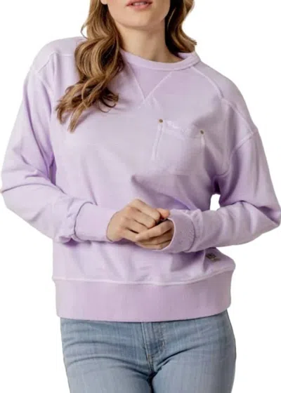 Kimes Ranch Women's Gina Western Crew Sweatshirt In Lavender In Purple