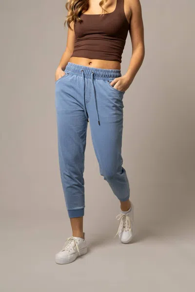 Kimes Ranch Women's Joanie Joggers In Light Wash Indigo In Blue