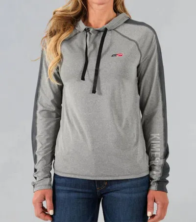 Kimes Ranch Women's Kuniochi Hooded Shirt In Grey Heather In Gray