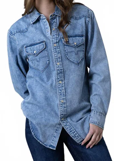 Kimes Ranch Women's Sandoval Light Wash Shirt In Light_indigo In Multi