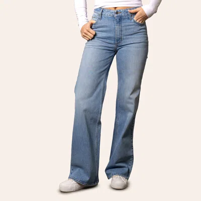 Kimes Ranch Women's Zoey Light Wash High Rise Stovepipe Jeans In Blue