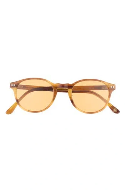 Kimeze 48mm Round Sunglasses In Havana Havana Brown