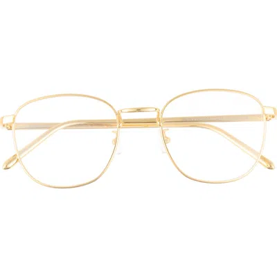Kimeze 50mm Round Optical Glasses In Gold