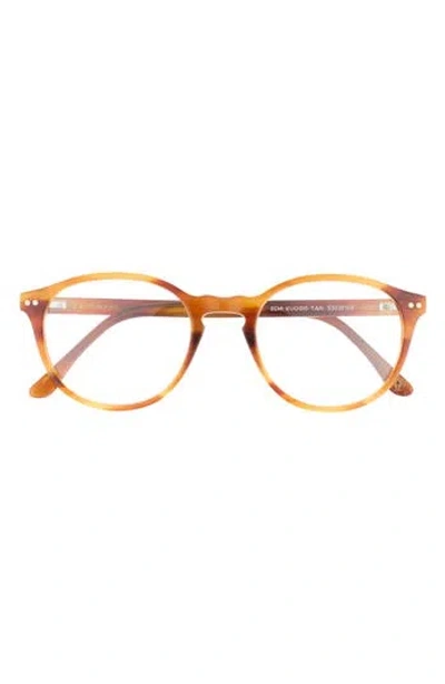 Kimeze 53mm Round Optical Glasses In Brown