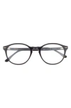 Kimeze 53mm Round Optical Glasses In Black