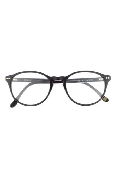 Kimeze 54mm Round Optical Glasses In Black