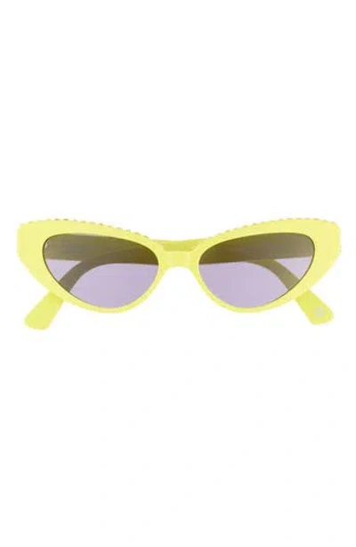 Kimeze 56mm Cat Eye Sunglasses In Yellow Yellow Smoke