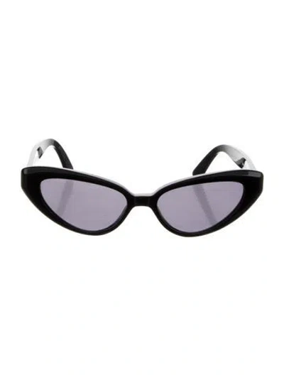 Pre-owned Kimeze Cat-eye Tinted Sunglasses In Black