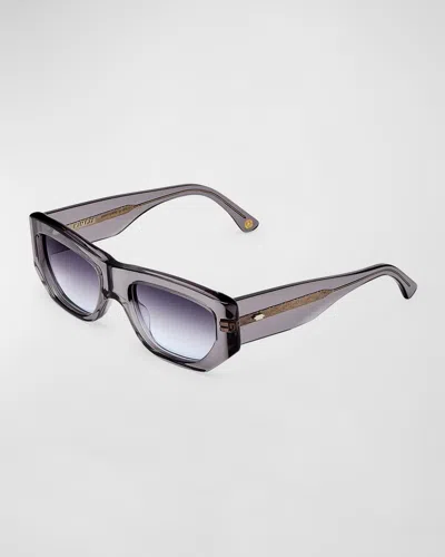 Kimeze Concept 1 Gray Acetate Cat-eye Sunglasses