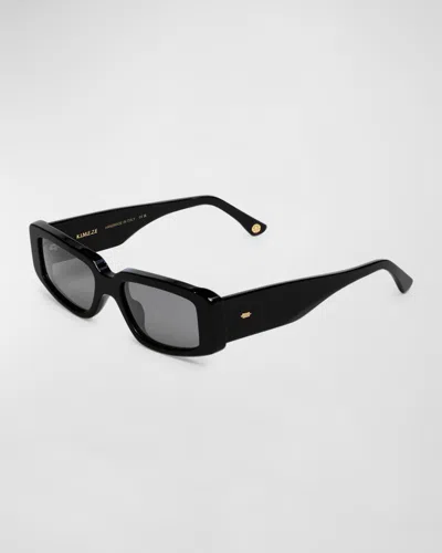 Kimeze Concept 2 Black Acetate Cat-eye Sunglasses