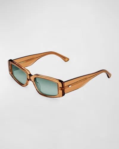 Kimeze Concept 2 Brown Acetate Cat-eye Sunglasses